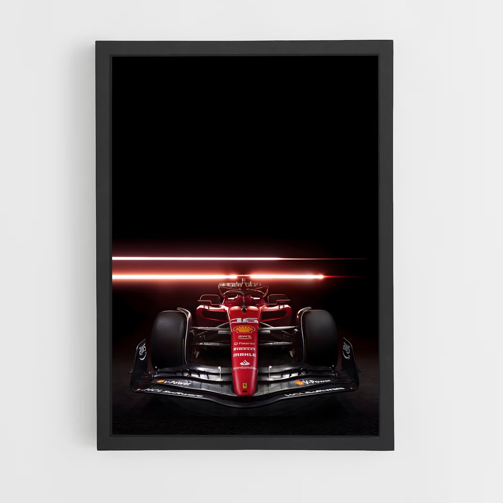 Poster Ferrari aérodynamique – affiche Voitures de Formule 1 (vue 2)